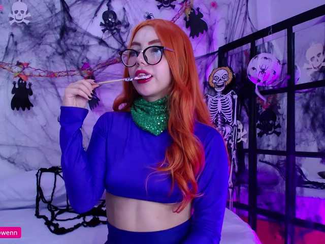 Фотографии Aliceowenn ♥Happy Halloween, come to my spooky room to enjoy my company trick or treat♥Control my domi 100tks in pvt @remain Anal plug in my asshole and dildo in my wet vagina @total